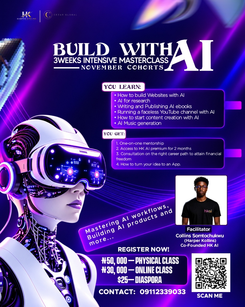 Build With AI November Cohort Official Flyer by Harper Kollins